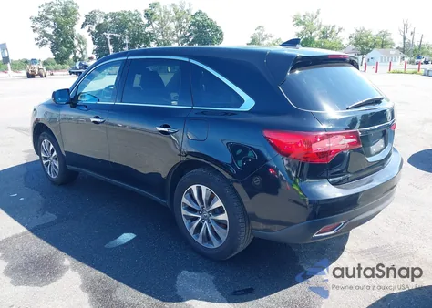 2014 Acura Mdx Technology Package z USA, uszkodzony, nr VIN 5FRYD4H41EB001669